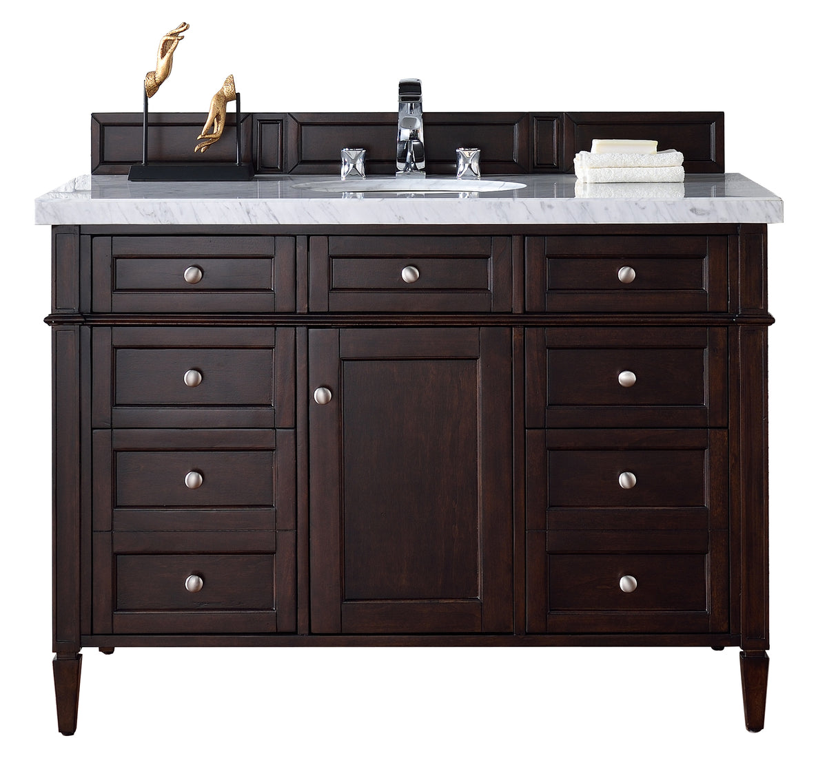 48" Brittany Single Bathroom Vanity, Burnished Mahogany