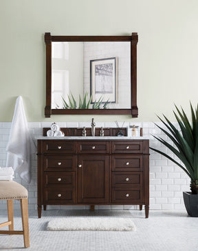 48" Brittany Single Bathroom Vanity, Burnished Mahogany