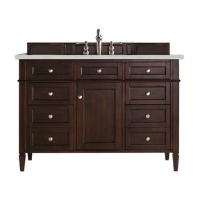 48" Brittany Single Bathroom Vanity, Burnished Mahogany