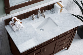 48" Brittany Single Bathroom Vanity, Burnished Mahogany