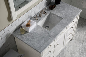 48" Brittany Single Bathroom Vanity, Bright White