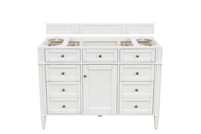 48" Brittany Single Bathroom Vanity, Bright White