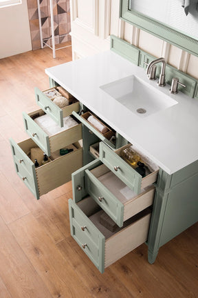 48" Brittany Single Bathroom Vanity, Sage Green