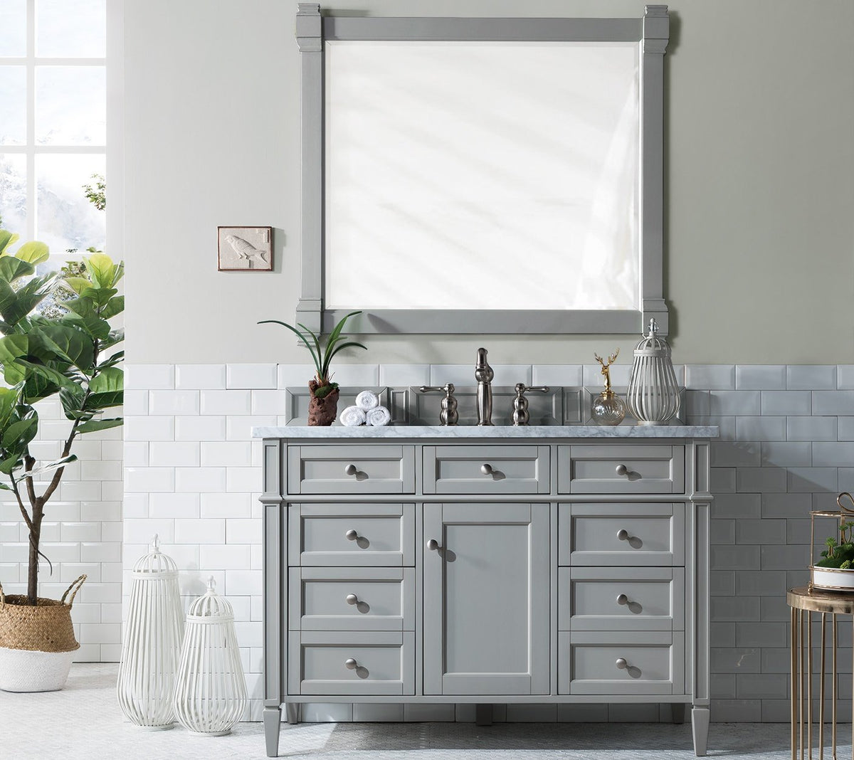 48" Brittany Single Bathroom Vanity Urban Gray, James Martin Vanities - vanitiesdepot.com