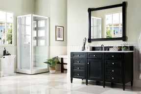 60" Brittany Single Bathroom Vanity Black Onyx, James Martin Vanities - vanitiesdepot.com