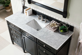 60" Brittany Single Bathroom Vanity Black Onyx, James Martin Vanities - vanitiesdepot.com