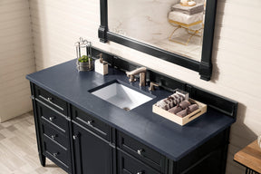 60" Brittany Single Bathroom Vanity, Black Onyx