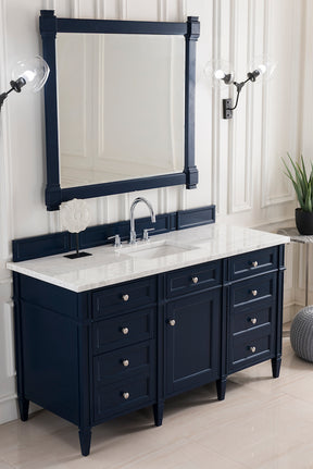 60" Brittany Single Bathroom Vanity, Victory Blue