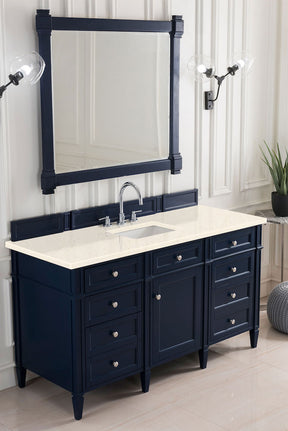 60" Brittany Single Bathroom Vanity, Victory Blue