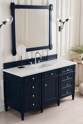 60" Brittany Single Bathroom Vanity, Victory Blue