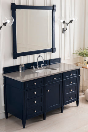 60" Brittany Single Bathroom Vanity, Victory Blue