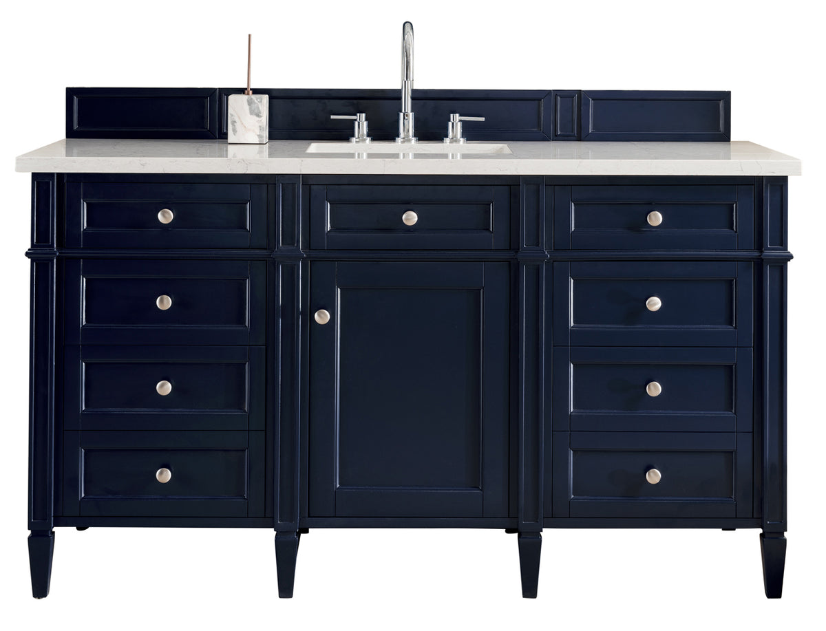 60" Brittany Single Bathroom Vanity, Victory Blue