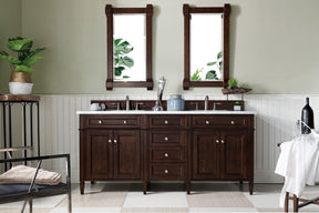 72" Brittany Double Bathroom Vanity Burnished Mahogany, James Martin Vanities - vanitiesdepot.com