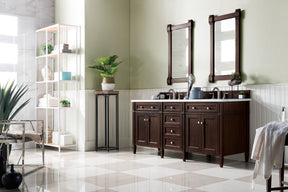 72" Brittany Double Bathroom Vanity Burnished Mahogany, James Martin Vanities - vanitiesdepot.com