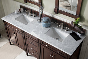 72" Brittany Double Bathroom Vanity Burnished Mahogany, James Martin Vanities - vanitiesdepot.com