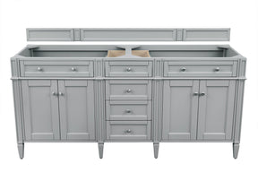 72" Brittany Double Bathroom Vanity Urban Gray, James Martin Vanities - vanitiesdepot.com