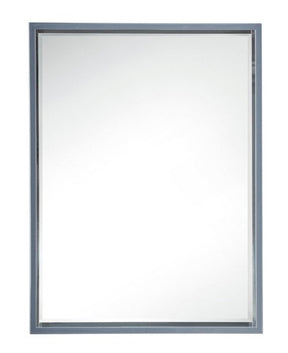 23.6" Milan Mirror, Modern Grey