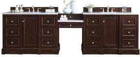 118" De Soto Burnished Mahogany Double Sink Bathroom Vanity, James Martin Vanities - vanitiesdepot.com