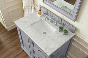 36" De Soto Silver Gray Single Sink Bathroom Vanity, James Martin Vanities - vanitiesdepot.com