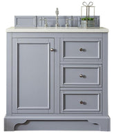 36" De Soto Silver Gray Single Sink Bathroom Vanity, James Martin Vanities - vanitiesdepot.com