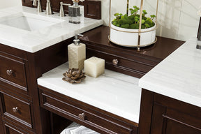 82" De Soto Burnished Mahogany Double Sink Bathroom Vanity, James Martin Vanities - vanitiesdepot.com