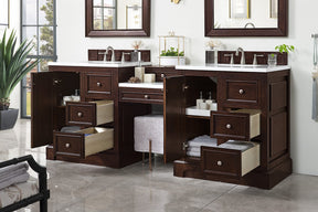 82" De Soto Burnished Mahogany Double Sink Bathroom Vanity, James Martin Vanities - vanitiesdepot.com