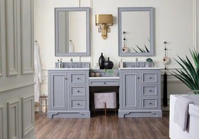 82" De Soto Silver Gray Double Sink Bathroom Vanity, James Martin Vanities - vanitiesdepot.com