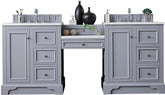 82" De Soto Silver Gray Double Sink Bathroom Vanity, James Martin Vanities - vanitiesdepot.com