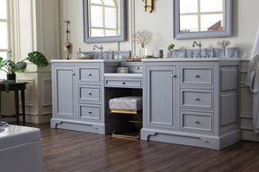 94" De Soto Silver Gray Double Sink Bathroom Vanity, James Martin Vanities - vanitiesdepot.com