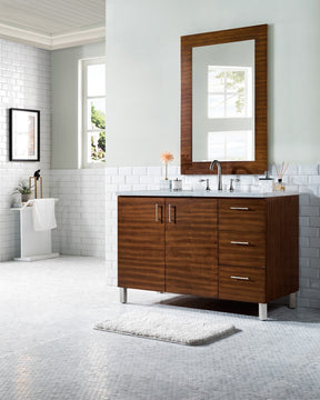 48" Metropolitan American Walnut Single Sink Bathroom Vanity, James Martin Vanities - vanitiesdepot.com