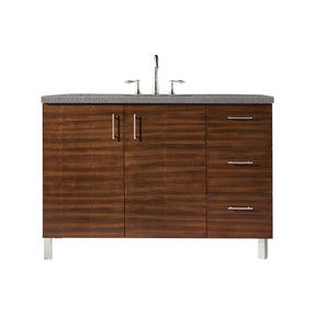 48" Metropolitan Single Sink Bathroom Vanity, American Walnut