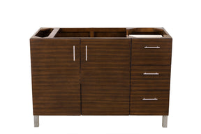 48" Metropolitan American Walnut Single Sink Bathroom Vanity, James Martin Vanities - vanitiesdepot.com