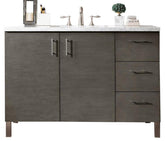 48" Metropolitan Silver Oak Single Sink Bathroom Vanity, James Martin Vanities - vanitiesdepot.com