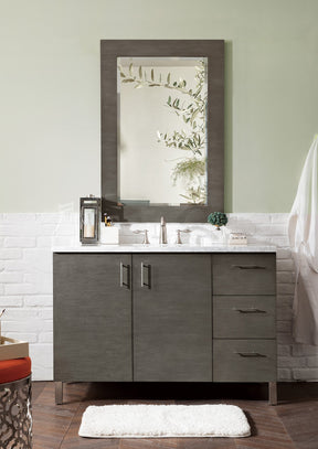 48" Metropolitan Silver Oak Single Sink Bathroom Vanity, James Martin Vanities - vanitiesdepot.com