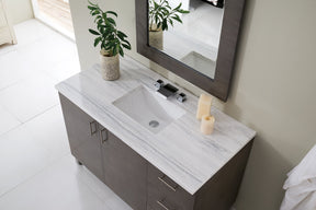 48" Metropolitan Silver Oak Single Sink Bathroom Vanity, James Martin Vanities - vanitiesdepot.com