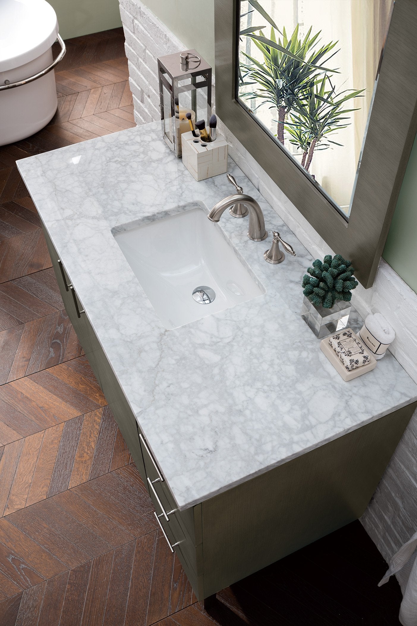 48" Metropolitan Silver Oak Single Sink Bathroom Vanity, James Martin Vanities - vanitiesdepot.com