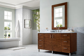 60" Metropolitan American Walnut Single Sink Bathroom Vanity, James Martin Vanities - vanitiesdepot.com