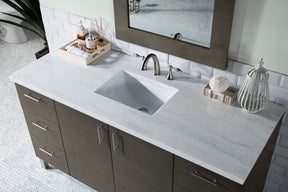 60" Metropolitan Silver Oak Single Sink Bathroom Vanity, James Martin Vanities - vanitiesdepot.com