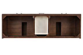 72" Metropolitan American Walnut Double Sink Bathroom Vanity, James Martin Vanities - vanitiesdepot.com