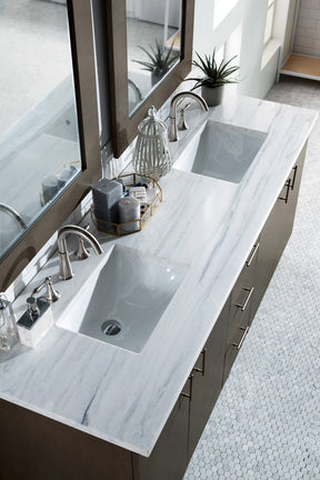 72" Metropolitan Silver Oak Double Sink Bathroom Vanity, James Martin Vanities - vanitiesdepot.com