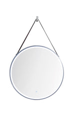 27.6" Annapolis Round Mirror, Anti-Fog, LED, Brushed Nickel