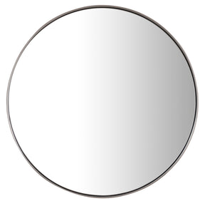 20" Simplicity Round Mirror, Polished Nickel