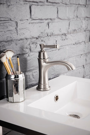 20" Boston Stainless Steel Sink Console, Brushed Nickel w/ Countertop