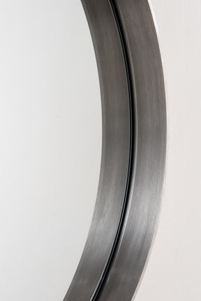 20" Simplicity Round Mirror, Polished Nickel