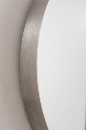 20" Simplicity Round Mirror, Polished Nickel