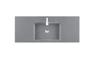 48" Columbia Single Sink Bathroom Vanity, Latte Oak w/ Matte Black