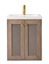 20" Chianti Single Sink Bathroom Vanity, Whitewashed Walnut w/ Countertop