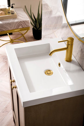 20" Chianti Single Sink Bathroom Vanity, Whitewashed Walnut w/ Countertop