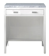 30" Addison Makeup Counter, Glossy White