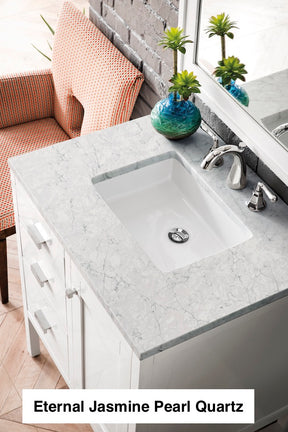 30" Addison Single Sink Bathroom Vanity, Glossy White